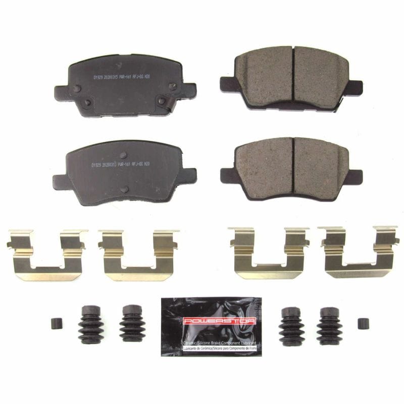 PowerStop — PowerStop - Z23 Daily Driver Carbon-Fiber Ceramic Brake Pads with Hardware Kit