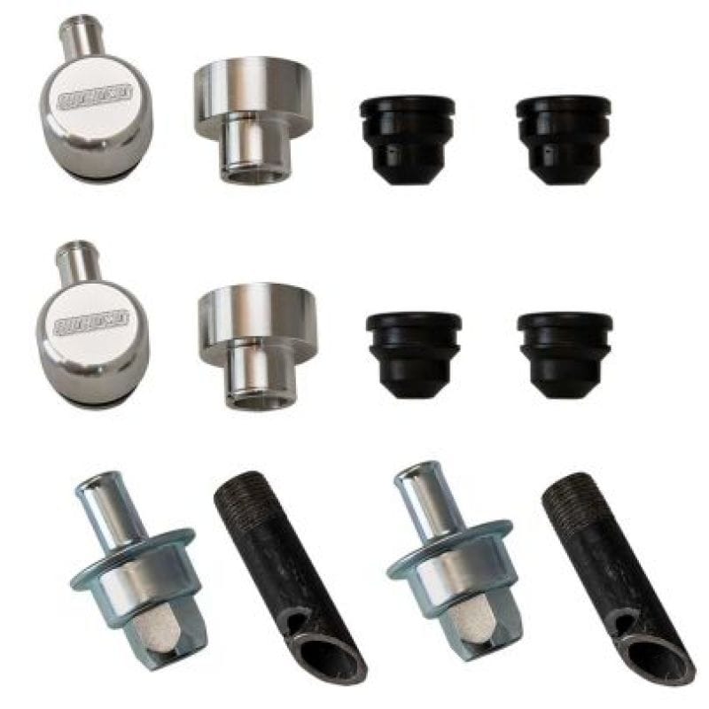 Moroso — Moroso 5/8in Hose Crankcase Evac System w/Billet Push In Breathers