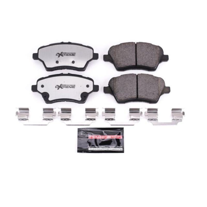 PowerStop — PowerStop - Z26 Performance Carbon-Fiber Ceramic Brake Pads with Hardware Kit