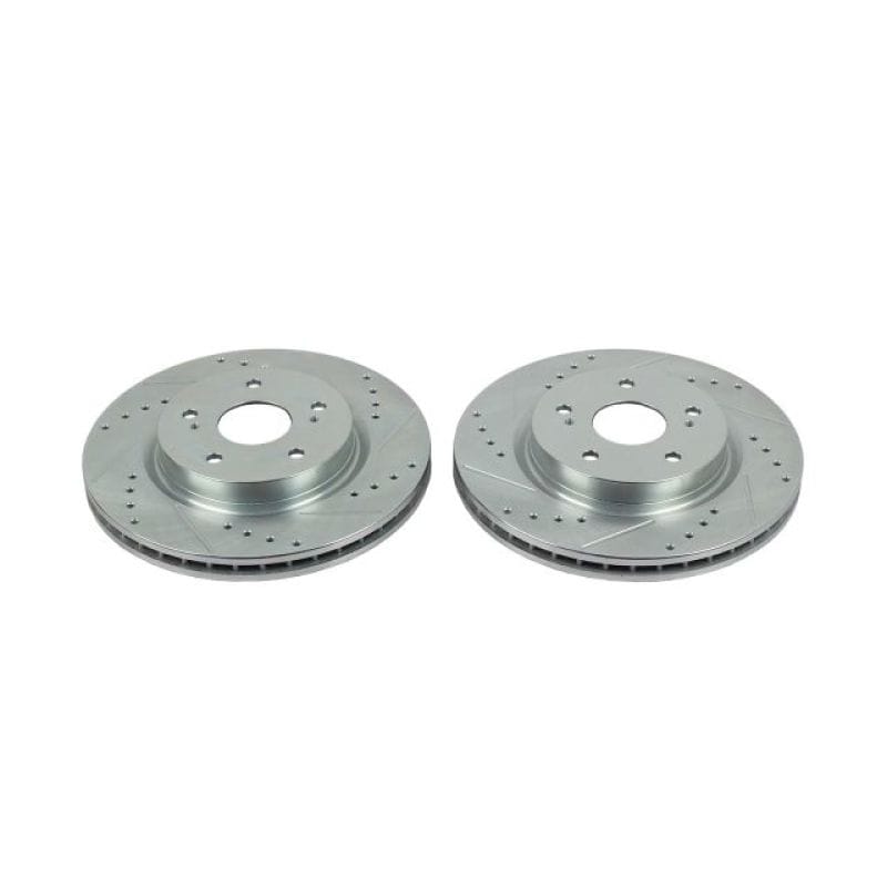 PowerStop — PowerStop Evolution Performance Drilled, Slotted & Plated Brake Rotor Pair