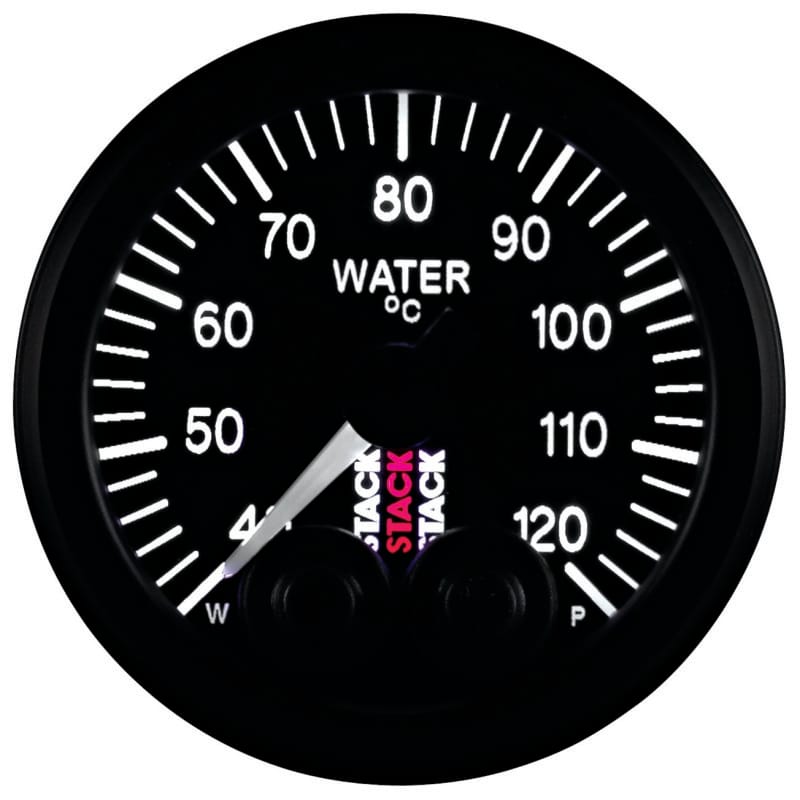 AutoMeter — GAUGE, WATER TEMP, PRO-CONTROL, 52MM, BLK, 40-120?C, 1/8" NPTF MALE