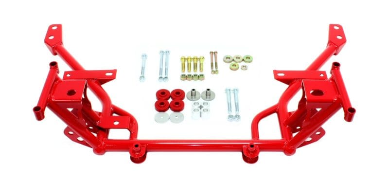 BMR Suspension — BMR 05-14 S197 Mustang K-Member w/ STD. Motor Mounts and STD. Rack Mounts - Red
K-member