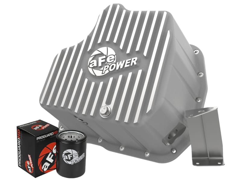 aFe — aFe POWER Street Series Engine Oil Pan Raw w/ Machined Fins