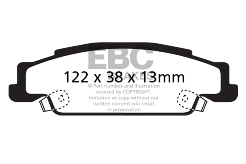EBC — Redstuff Ceramic Low Dust Brake Pads