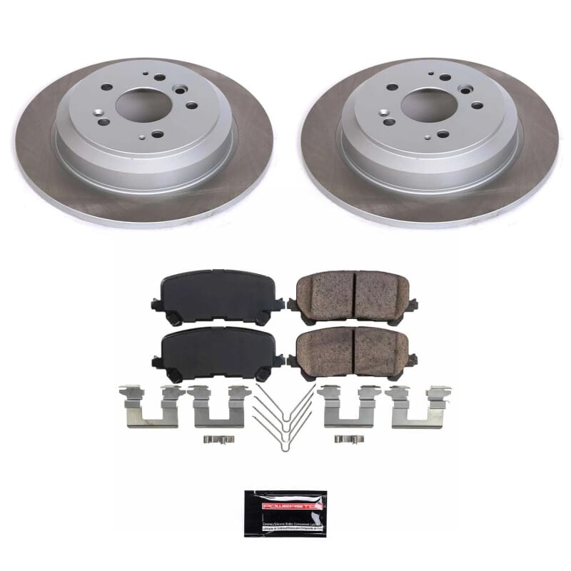 PowerStop — Semi-Coated Rotor and Low-Dust Ceramic Brake Pad Kit