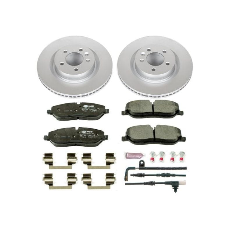 PowerStop — Genuine Geomet Coated Rotors, ECE-R90 Brake Pads + Hardware Kit