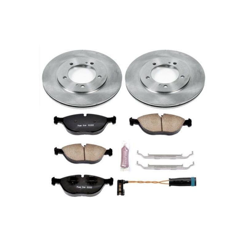 PowerStop — OE Stock Replacement Low-Dust Ceramic Brake Pad and Rotor Kit