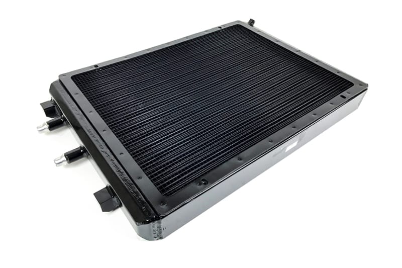 CSF — BMW F8X M3/M4 Front Mount Heat Exchanger w/ rock guard - Black