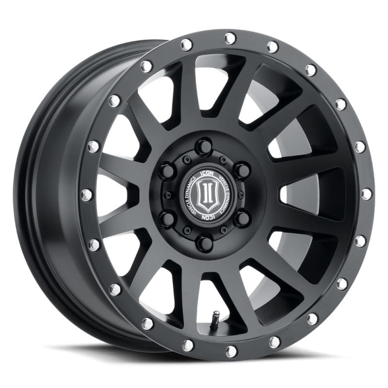 ICON — ICON ALLOYS COMPRESSION SAT BLK - 17 X 8.5 / 6 X 5.5 / 0MM / 4.75" BS