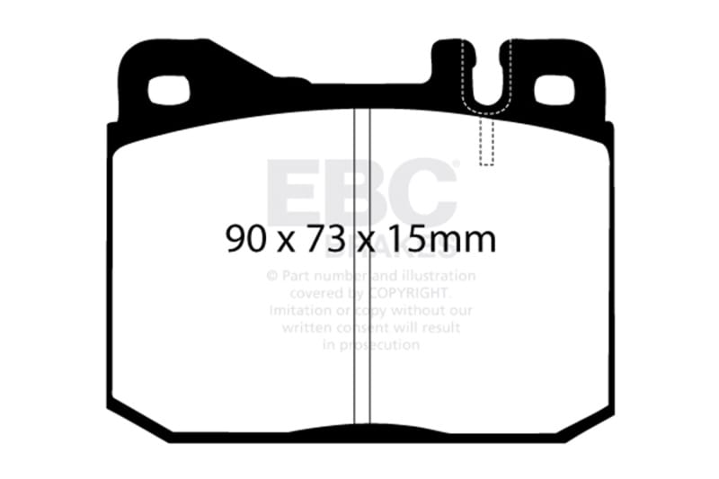 EBC — EBC 76-79 Mercedes-Benz 230 Redstuff Front Brake Pads
Disc Brake Pad