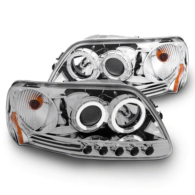 Raxiom — Raxiom 97-03 Ford F-150 LED Halo Projector Headlights- Chrome Housing (Clear Lens)
Headlights