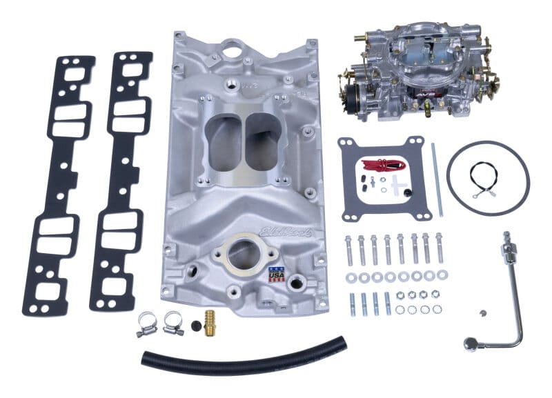 Edelbrock — Single-Quad Manifold And Carb Kit