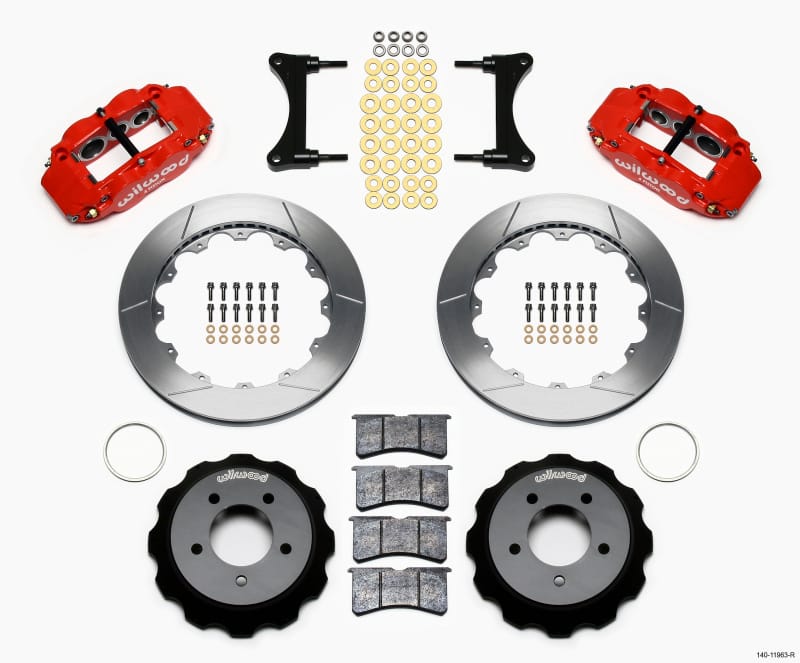 Wilwood — KIT,FRONT,MAZDA RX7,93-96,1.10 VENTED,12.88 ROTOR,RED