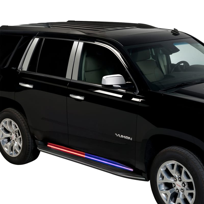 Putco — Putco 15-23 Chevrolet Tahoe Blade Rocker Kits Sideliners - Red/Blue w/ White Override
