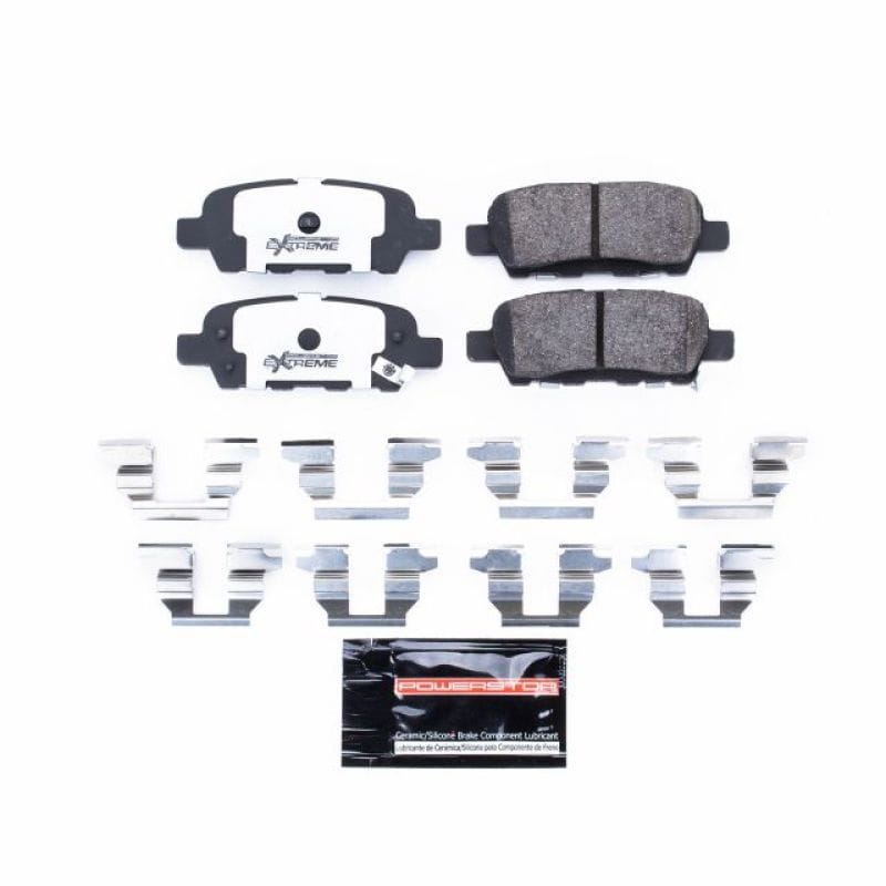 PowerStop — PowerStop - Z26 Performance Carbon-Fiber Ceramic Brake Pads with Hardware Kit
