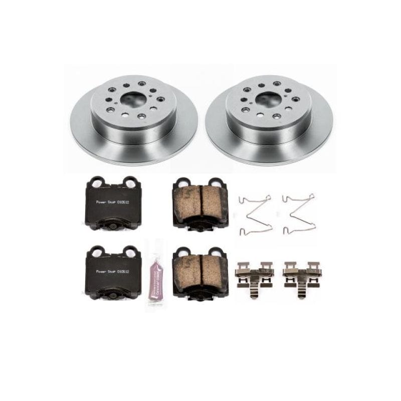 PowerStop — OE Stock Replacement Low-Dust Ceramic Brake Pad and Rotor Kit