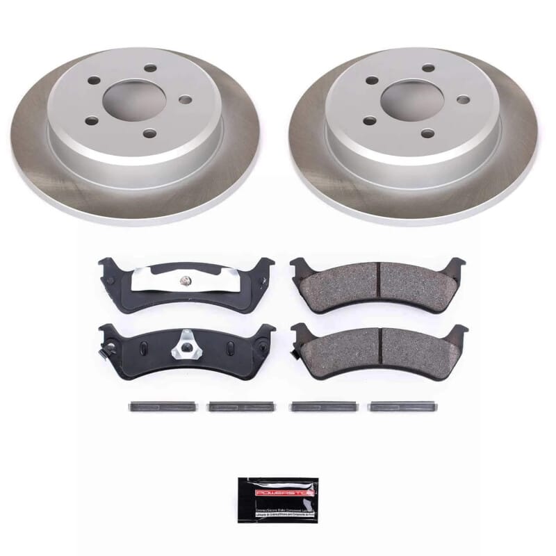 PowerStop — Semi-Coated Rotor and Low-Dust Ceramic Brake Pad Kit