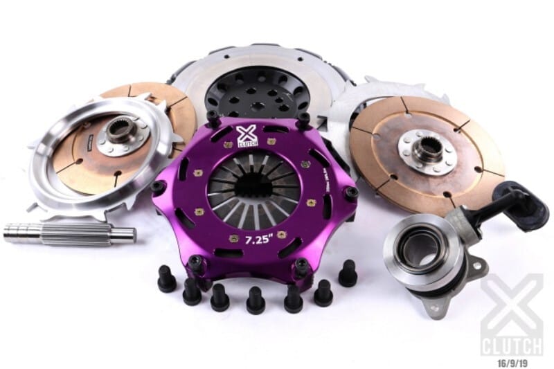 XCLUTCH — Clutch Kit Inc Chromoly Flywheel + HRB; 7  1/4" Twin Solid Ceramic Discs 