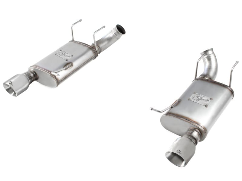 aFe — MACH Force-Xp 3 IN 409 Stainless Steel Axle-Back Exhaust System w/Polished Tip
