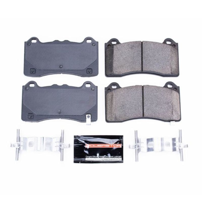 PowerStop — PowerStop - Z23 Daily Driver Carbon-Fiber Ceramic Brake Pads with Hardware Kit
