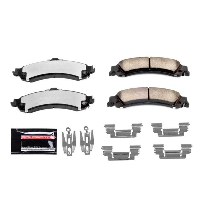 PowerStop — PowerStop - Z36 Truck and SUV Carbon-Fiber Ceramic Brake Pads with Hardware Kit