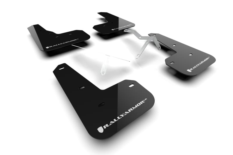 Rally Armor — Black Mud Flap/White Logo