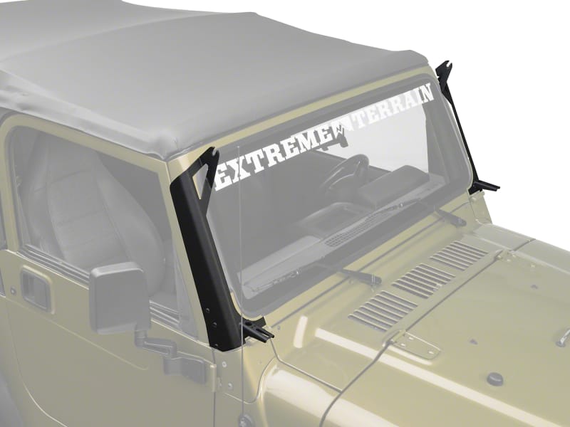 Raxiom — 50-Inch LED Light Bar Windshield Mount with Auxilliary Bracket