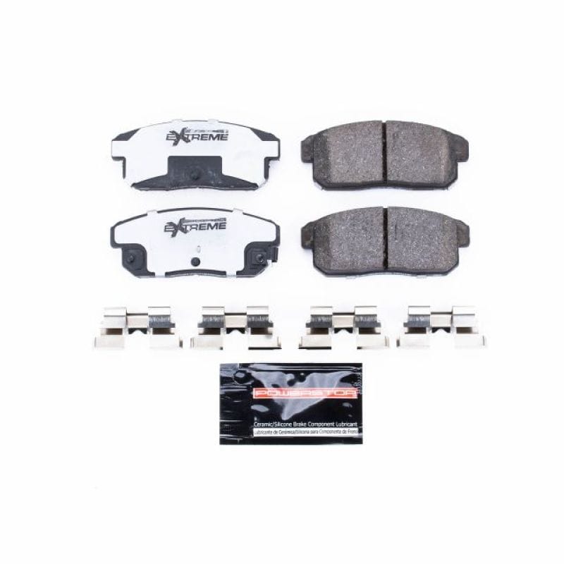 PowerStop — PowerStop - Z26 Performance Carbon-Fiber Ceramic Brake Pads with Hardware Kit
