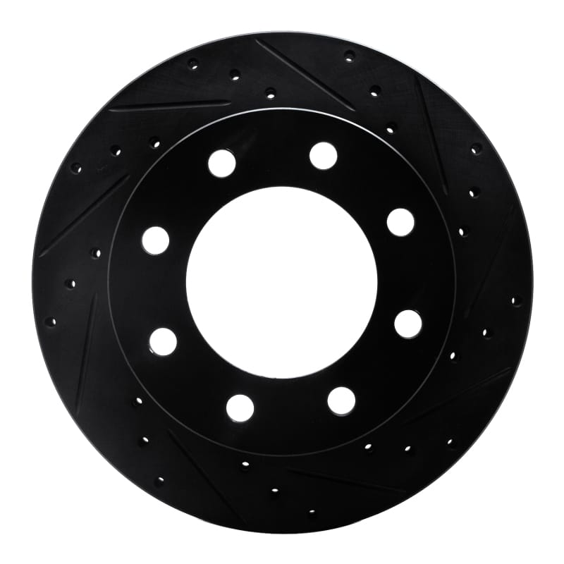 R1 Concepts — R1 Concepts Brake Rotor Drilled and Slotted Black