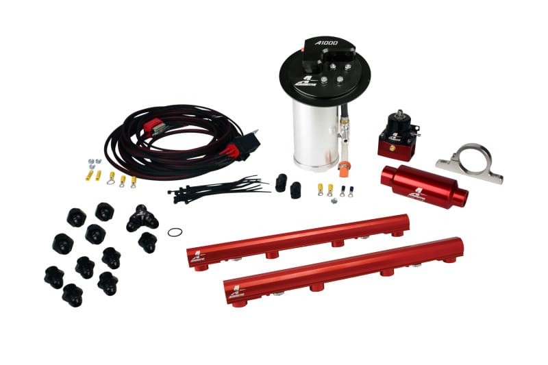 Aeromotive — 10-17 Mustang GT Stealth A1000 Racing Fuel System with 4.6L 3-V Fuel Rails