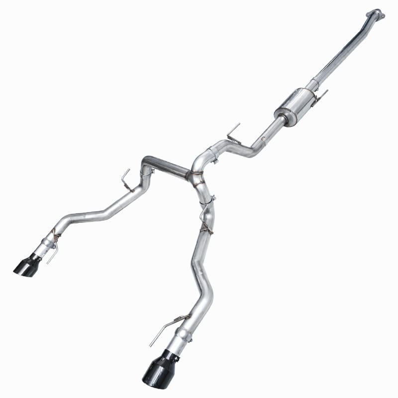 AWE Tuning — AWE 0FG Non-Resonated Catback for '21+ Ford F-150 Tremor - Diamond Black Tips