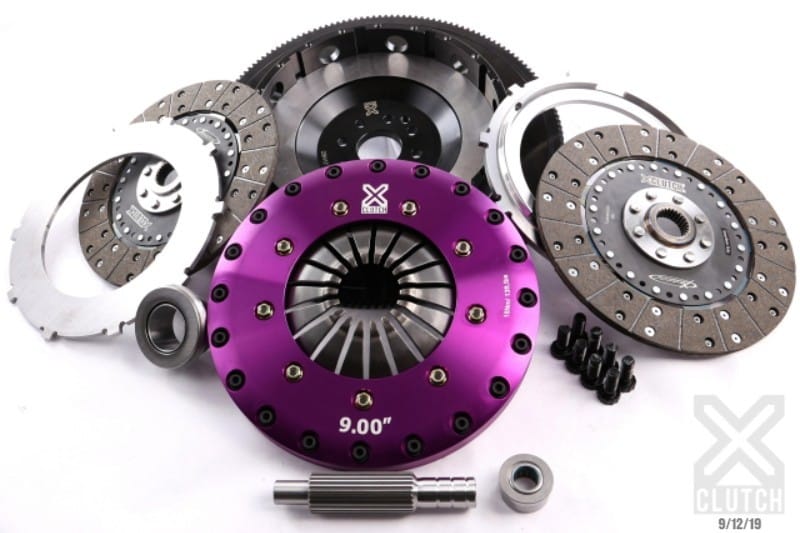 XCLUTCH — Clutch Kit Inc Chromoly Flywheel; 9" Twin Solid Organic Clutch Discs
