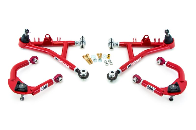 UMI Performance — 231716 - 1993-2002 GM F-Body Front A-arm Kit, Adjustable, CrMo, Drag Race