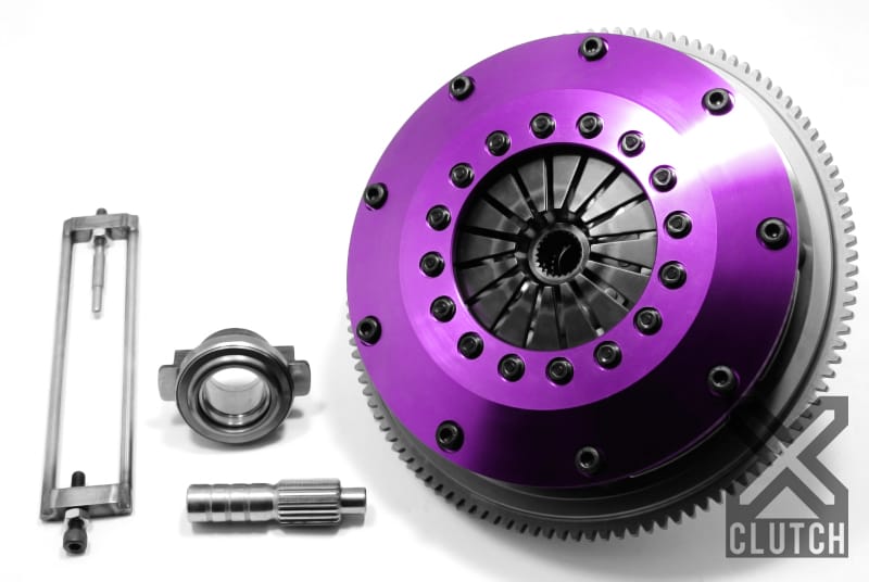 XCLUTCH — Clutch Kit Inc Chromoly Flywheel; 8"  Twin Solid Ceramic Clutch Discs