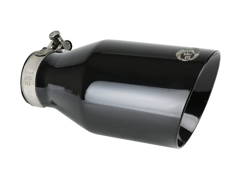 aFe — MACH Force-Xp 409 Stainless Steel Clamp-on Exhaust Tip Black