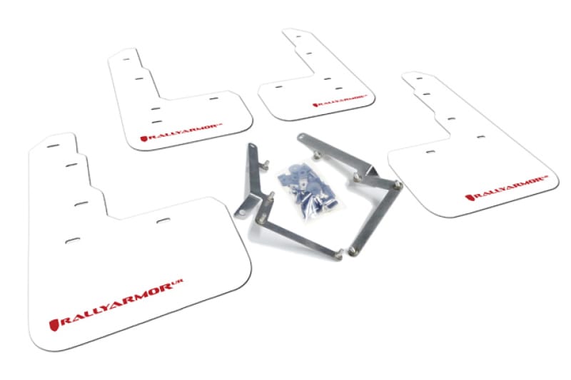 Rally Armor — White/Red Logo