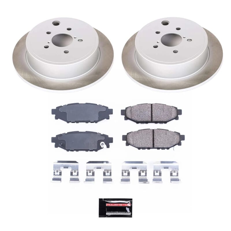 PowerStop — Semi-Coated Rotor and Low-Dust Ceramic Brake Pad Kit