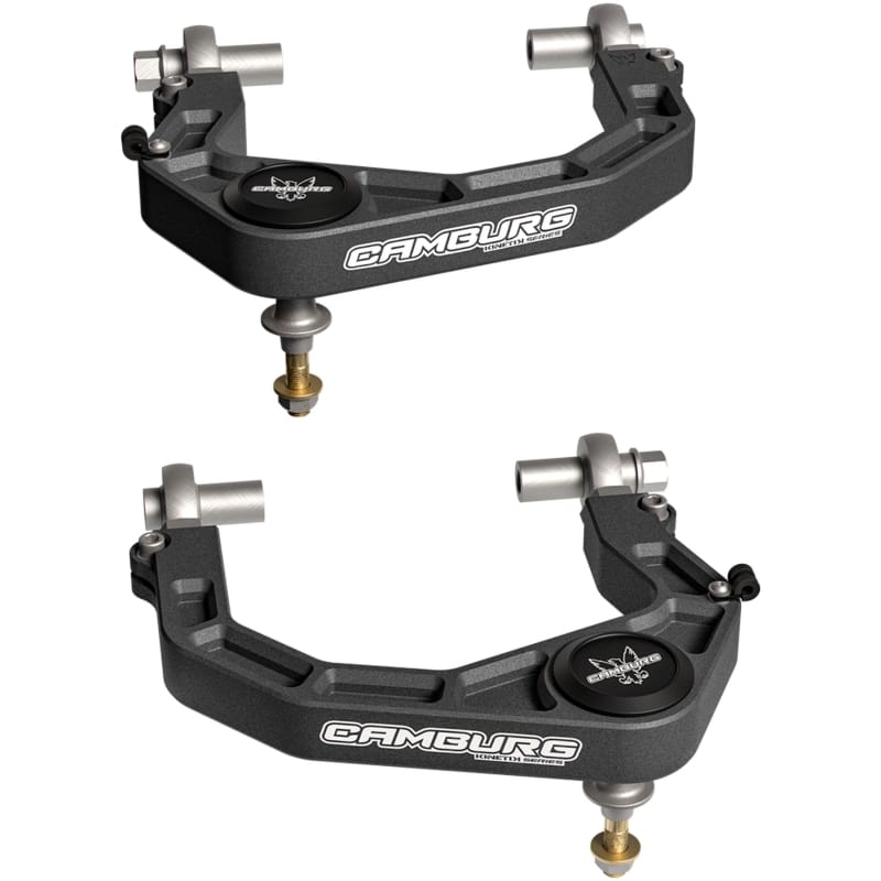 Camburg — Camburg 2024 Ford Ranger 2wd/4wd KINETIK Performance Billet Uniball Upper Arms (GRAY)
Control Arm Kit