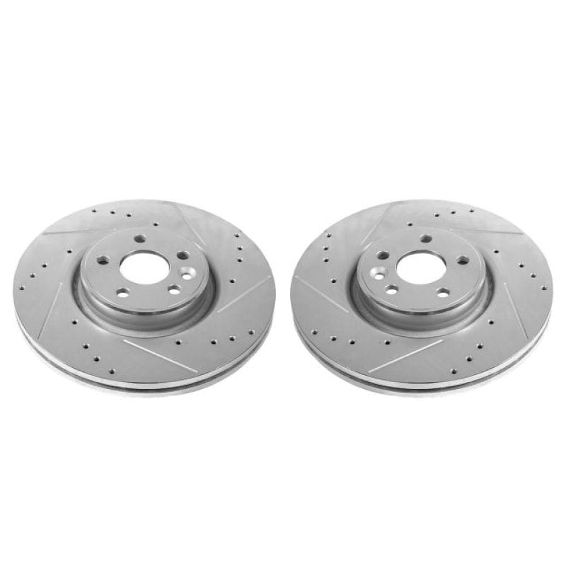 PowerStop — PowerStop Evolution Performance Drilled, Slotted & Plated Brake Rotor Pair