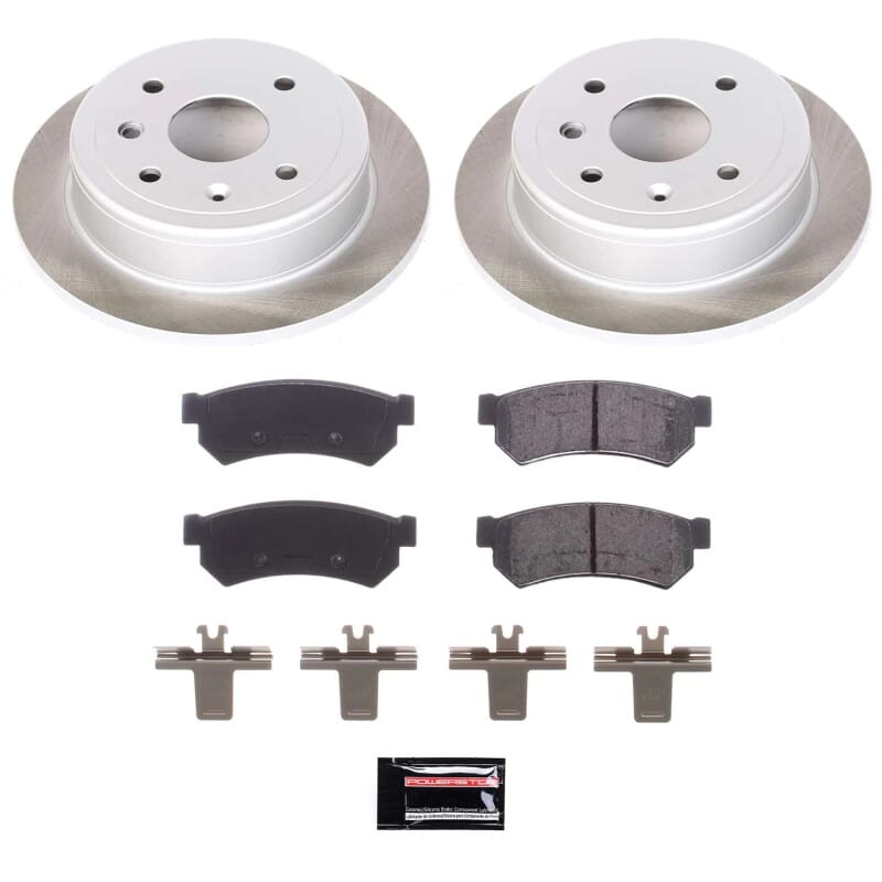 PowerStop — Semi-Coated Rotor and Low-Dust Ceramic Brake Pad Kit