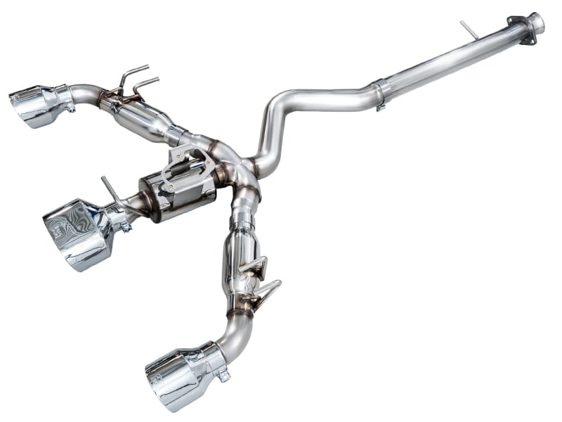 AWE Tuning — AWE Track Edition Exhaust for GR Corolla - Chrome Silver Tips