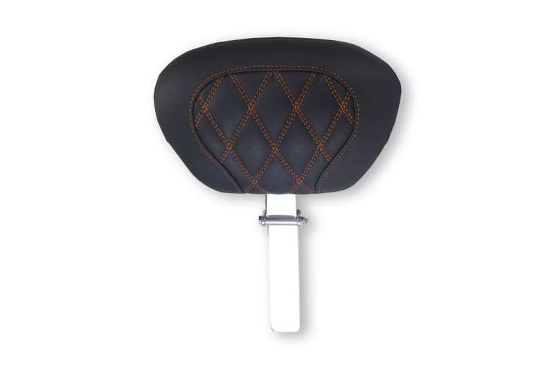 Mustang Motorcycle — Mustang 08-25 Harley FL Touring Rd King Sp, Rd Glide Ltd, Dble Diamond Driver Backrest - Black/MO