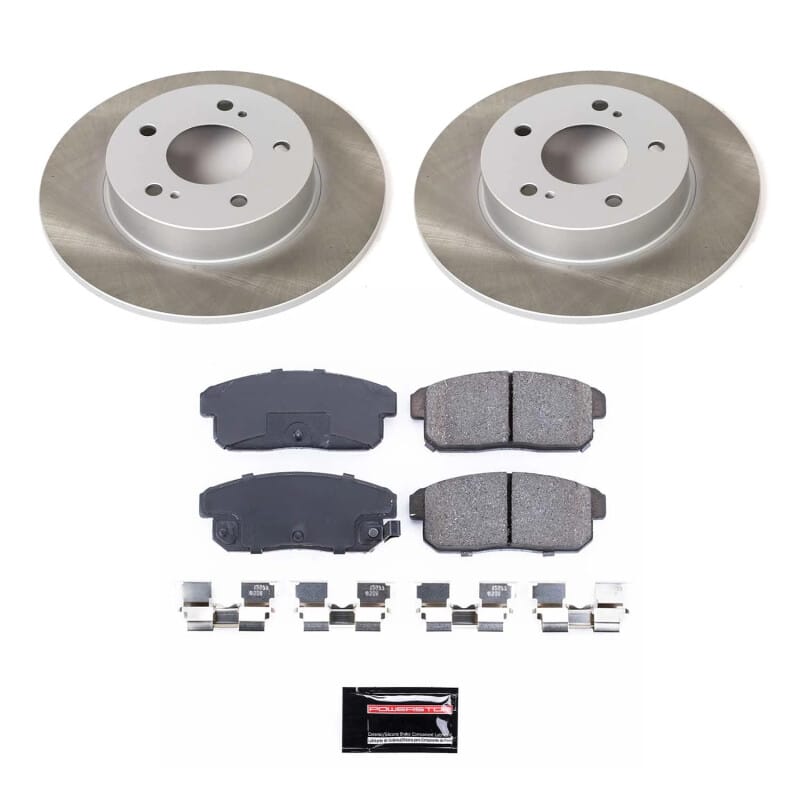 PowerStop — Semi-Coated Rotor and Low-Dust Ceramic Brake Pad Kit