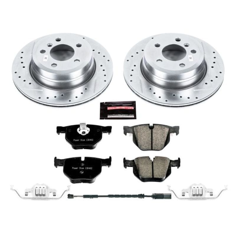 PowerStop — Z23 Daily Driver Carbon-Fiber Ceramic Brake Pad and Drilled & Slotted Rotor Kit
