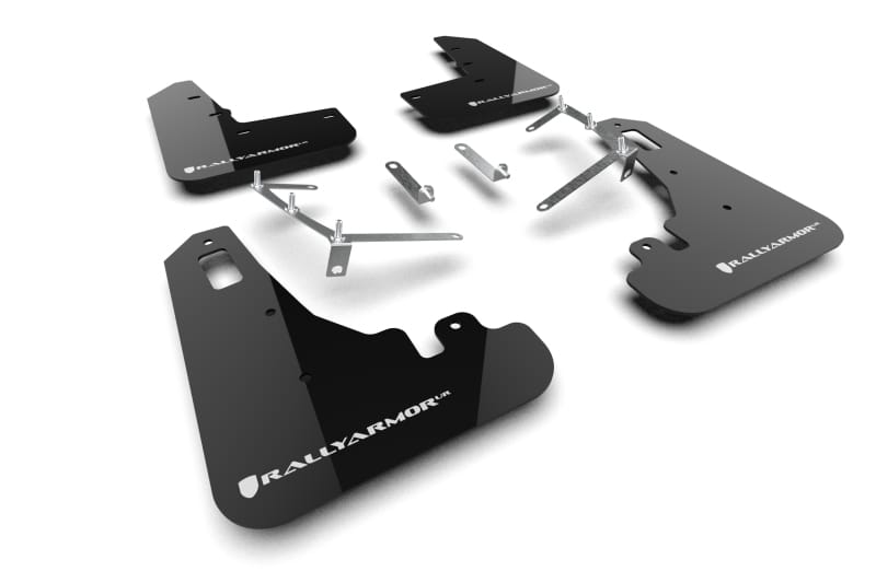 Rally Armor — Black Mud Flap/White Logo