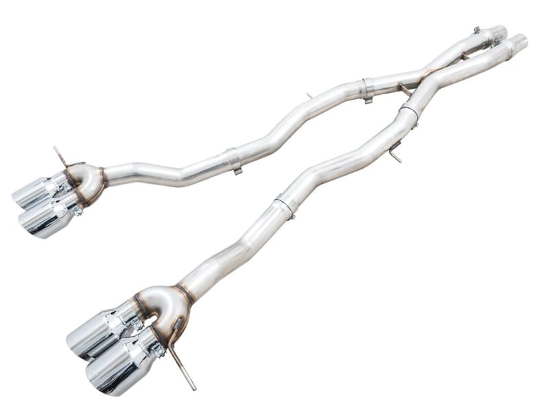 AWE Tuning — AWE Track Edition Catback for BMW G8X M3/M4 - Chrome Tips