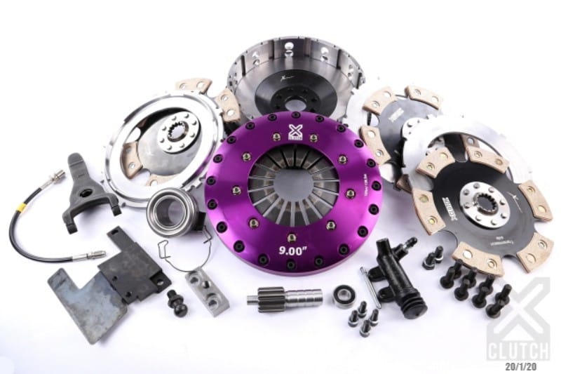 XCLUTCH — Clutch Kit Inc Chromoly Flywheel; 9" Triple Solid Ceramic Clutch Discs