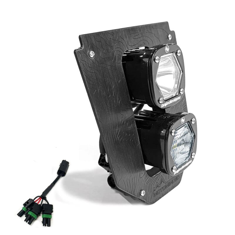 Baja Designs — Baja Designs 24-25 Husqvarna FE-S Dual S1 Gemini (D/C) LED Headlight Kit w/ Hi-Low Harness - Clear