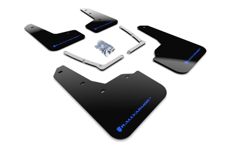 Rally Armor — Black Mud Flap/Blue Logo