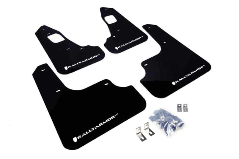Rally Armor — Black Mud Flap/White Logo